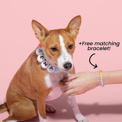 Custom Best Friend Collar with Matching Bracelet